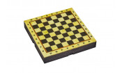 Шахматный ларец из янтаря с доской малый 25*25