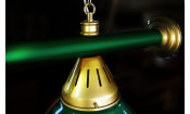 Лампа STARTBILLIARDS 3 пл. металл (плафоны зеленые,штанга зеленая)