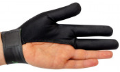 Перчатка для бильярда на левую руку черно-зеленая, коллекция Renzo Longoni Player из серии Renzline